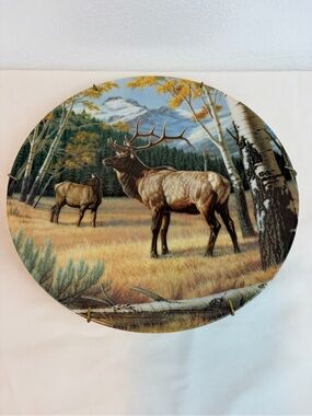 1989 “The Elk” by Paul Krapf. Decorative Plate Collection.